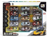 Autka sportowe z napędem 15szt. rozm.5,5cm